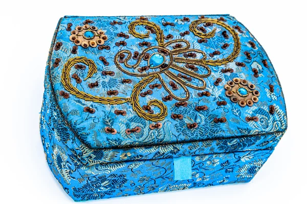 Caja de joyas azul —  Fotos de Stock