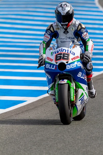 Yonny hernandez pilot MotoGP — Stok fotoğraf