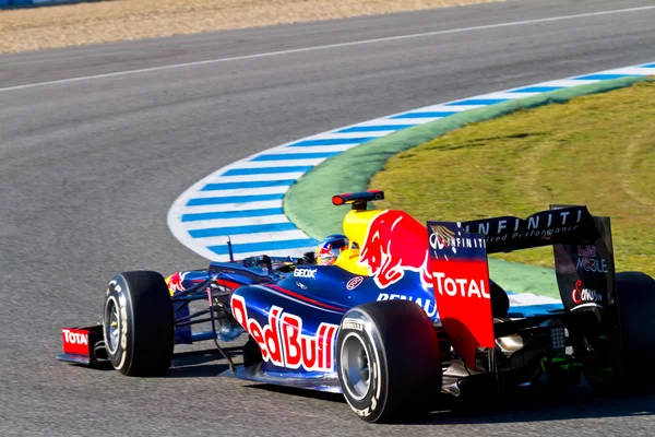 Team red bull f1, sebastian vettel, 2012 — Stockfoto