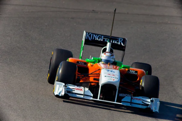 Команда Force India F1, Адриан Сутил, 2011 — стоковое фото