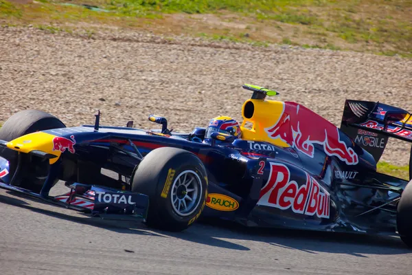 Equipe Red Bull Racing F1, Mark Webber, 2011 — Fotografia de Stock