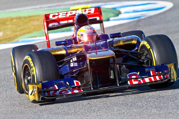 Equipo Toro Rosso F1, Jean Eric Vergne, 2012 — Foto de Stock