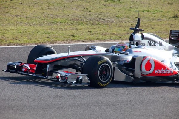 Команда McLaren F1, Льюис Хэмилтон, 2011 — стоковое фото