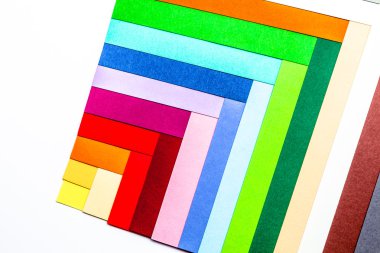 Cardboards of colors clipart