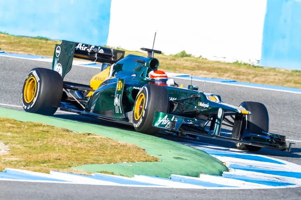 Equipo Catherham F1, Jarno Trulli, 2012 — Foto de Stock