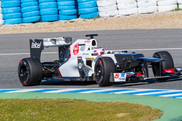 Команда Sauber F1, Камуи Феттель, 2012 — стоковое фото