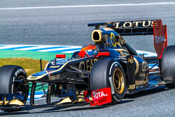 Ομάδα lotus renault f1, Ρομαίν grosjean, 2012 — Φωτογραφία Αρχείου