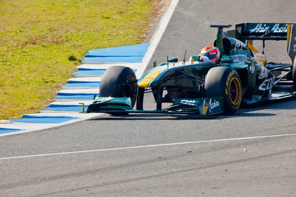 F1 Team lotus, jarno trulli, 2011 — Zdjęcie stockowe