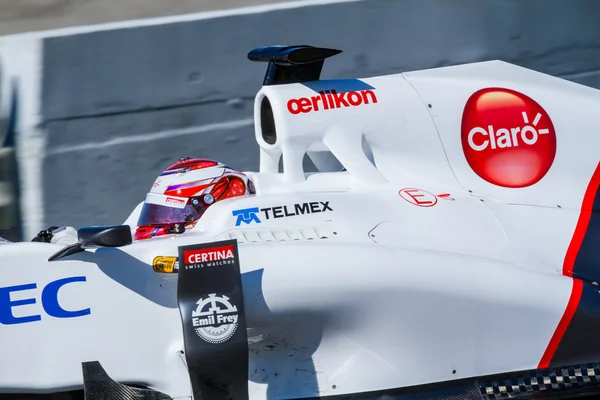 Zespół sauber f1, kamui kobayashi, 2012 — Zdjęcie stockowe