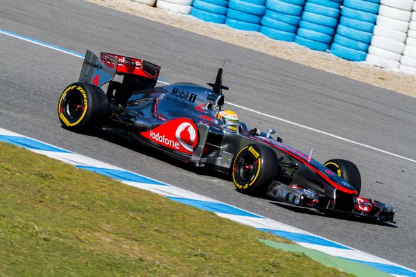 Tým mclaren f1, lewis hamilton, 2012 — Stock fotografie