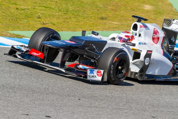 Equipo Sauber F1, Kamui Kobayashi, 2012 — Foto de Stock