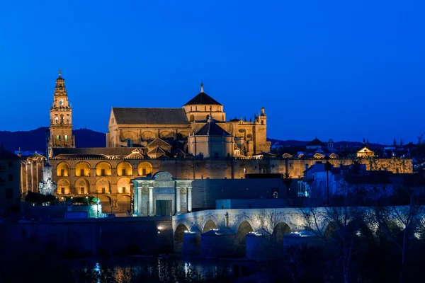 Mezquita y puente romano — Foto de Stock