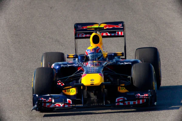 Команда Red Bull Racing F1, Марк Уэббер, 2011 — стоковое фото