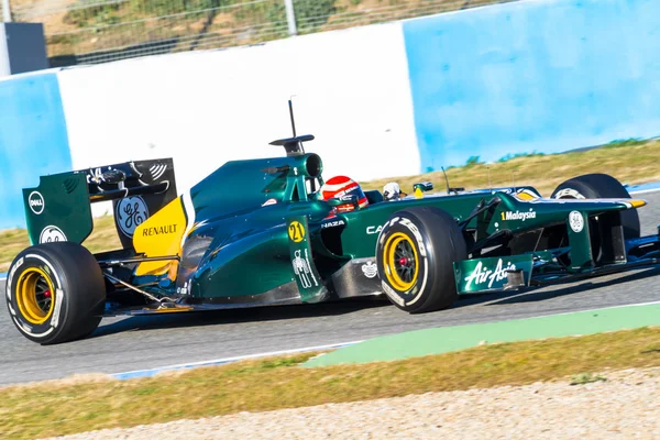 Equipo Catherham F1, Jarno Trulli, 2012 — Foto de Stock