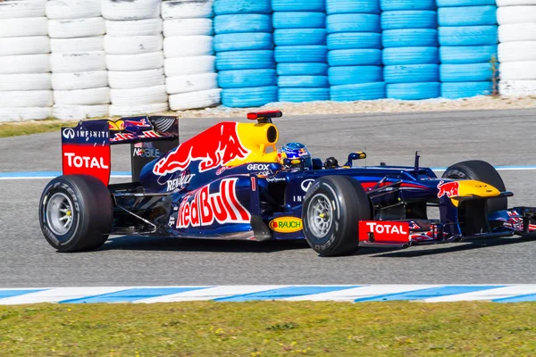 Equipo Red Bull F1, Sebastian Vettel, 2012 — Foto de Stock