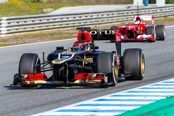 Lotus renault f1, kimi Räikkönen, 2013 — Stock fotografie