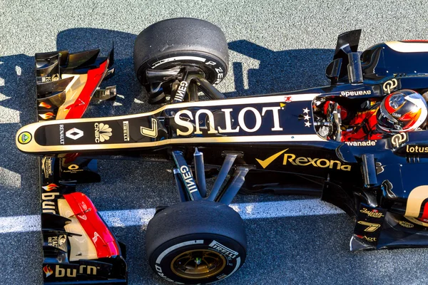 Команда Lotus Renault F1, Кімі Райкконен, 2013 — стокове фото