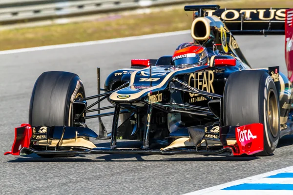 Lotus team renault f1, romain grosjean, 2012 — Foto Stock