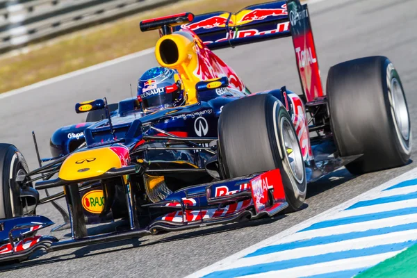 Team red bull f1, sebastian vettel, 2012 — Stockfoto