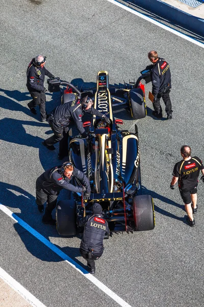 Team Lotus Renault F1, Romain Grosjean, 2012 — Stockfoto