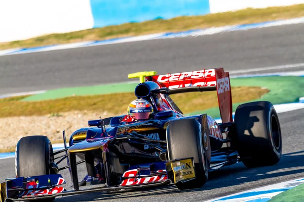 Zespół toro rosso f1, jean eric vergne, 2012 — Zdjęcie stockowe