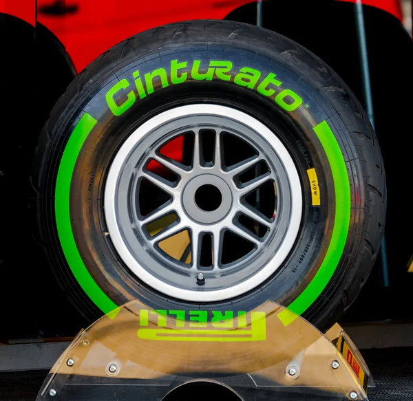 Pneumatic tires Pirelli — Stock Photo, Image