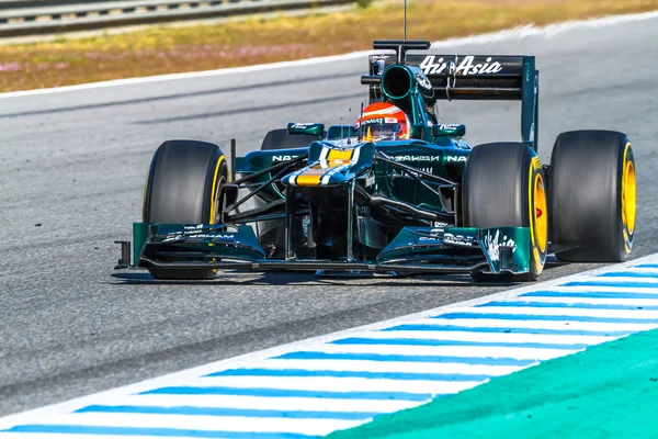 Tým catherham f1, jarno trulli, 2012 — Stock fotografie