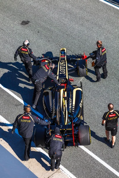 Команда Lotus Renault F1, Ромен Феттель, 2012 — стоковое фото