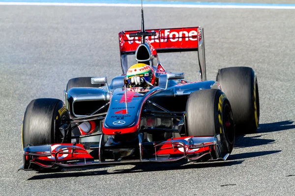 团队的迈凯轮 f1、 刘易斯 · 汉密尔顿 2012年 — 图库照片