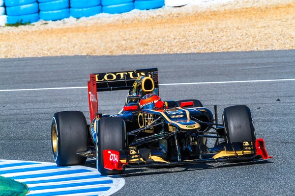 Lotus de l'équipe renault f1, romain grosjean, 2012 — Photo
