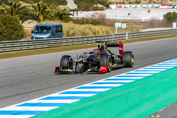 Equipo Lotus Renault F1, Romain Grosjean, 2012 — Foto de Stock