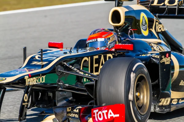 Команда Lotus Renault F1, Ромен Феттель, 2012 — стоковое фото