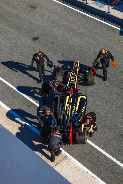 팀 로터스 르노 f1로 맹 grosjean, 2012 — 스톡 사진