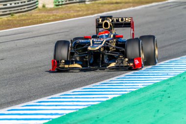 Team lotus f1 renault, romain grosjean, 2012