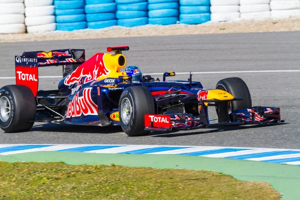 Команда Red Bull F1, Себастьян Феттель, 2012 — стоковое фото