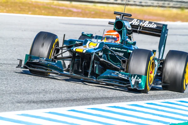 Takım catherham f1, jarno trulli, 2012 — Stok fotoğraf