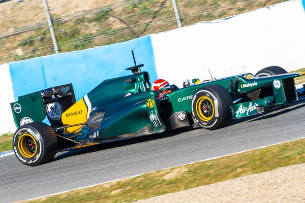 Equipe Catherham F1, Jarno Trulli, 2012 — Fotografia de Stock