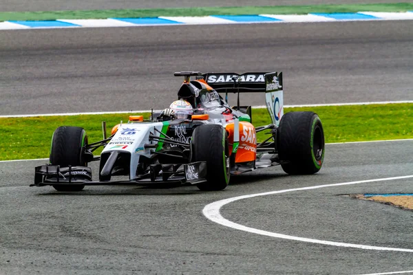 Команда Force India F1, Даниэль Жункаделла, 2014 — стоковое фото