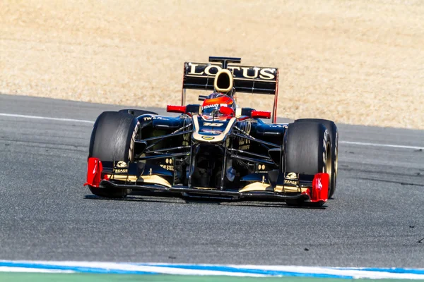 Zespół lotus renault f1, romain grosjean, 2012 — Zdjęcie stockowe