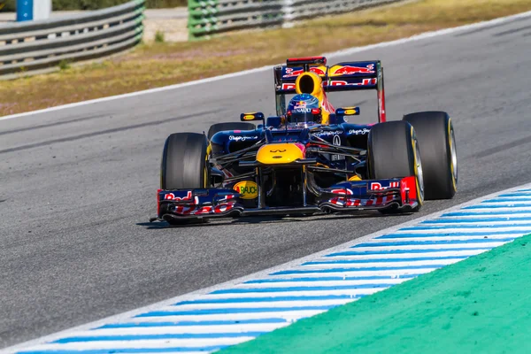 Team red bull f1, sebastian vettel, 2012 — Stockfoto