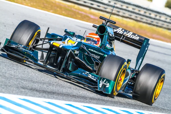 Equipe Catherham F1, Jarno Trulli, 2012 — Fotografia de Stock