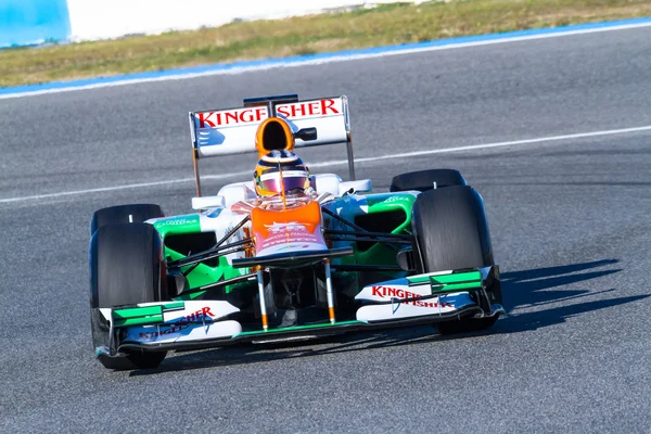 Team Force India F1, Nico Hülkenberg, 2012 — 图库照片