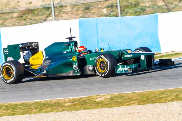 Csapat Catherham F1, Jarno Trulli, 2012 — Stock Fotó