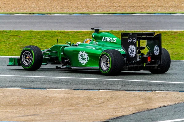 Caterham f1 Team, kamui kobayashi, 2014 — Zdjęcie stockowe