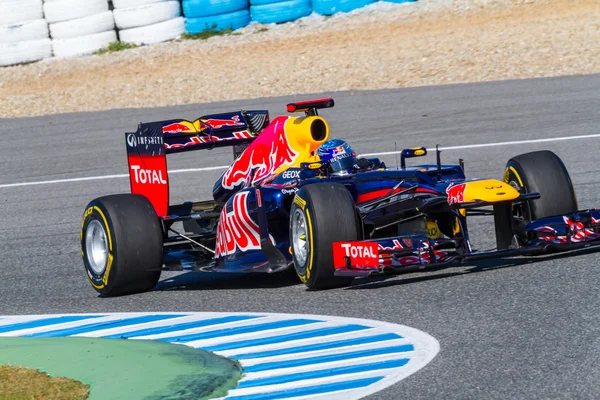 Команда Red Bull F1, Себастьян Феттель, 2012 — стоковое фото