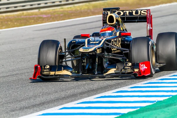 Equipe Lotus Renault F1, Romain Grosjean, 2012 — Fotografia de Stock