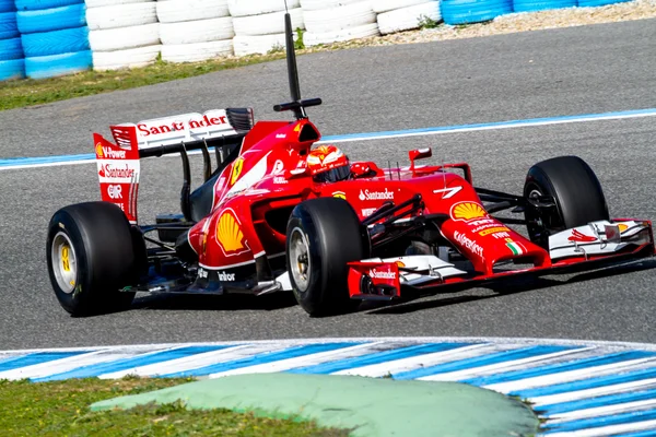 팀 scuderia ferrari f1, 키 미 raikkonen, 2014 — 스톡 사진