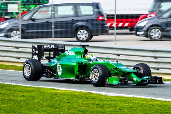 Команда Caterham F1, Маркус Эрикссон, 2014 — стоковое фото