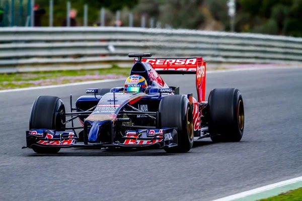 Команда Toro Rosso F1, Jean-Eric Vergne, 2014 — стоковое фото