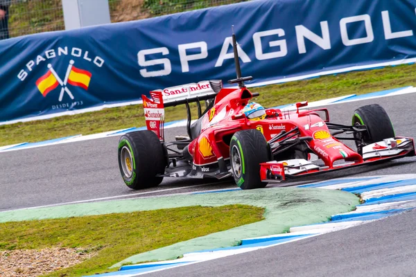 Equipo Scuderia Ferrari F1, Fernando Alonso, 2014 —  Fotos de Stock